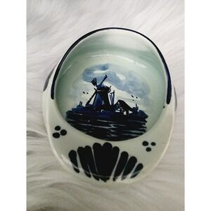 Vintage‎ DELFT Hand Painted Blue Dutch Cap Hat Ashtray Trinket Dish
